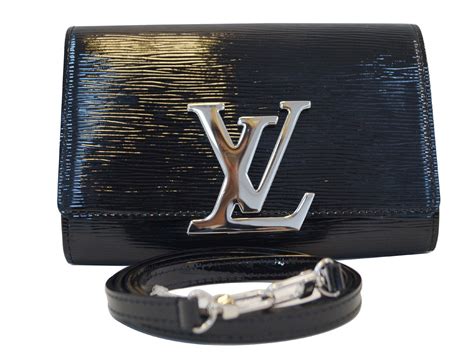 LOUIS VUITTON Black Electric Epi Leather Louise PM Bag