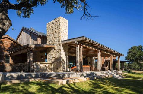 Modern-rustic barn style retreat in Texas Hill Country Rustic Exterior, Ranch Exterior ...