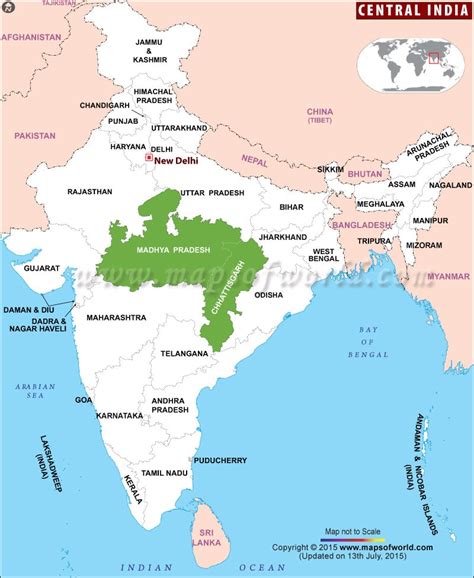 Central India Map