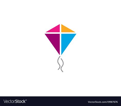 Kite logo Royalty Free Vector Image - VectorStock