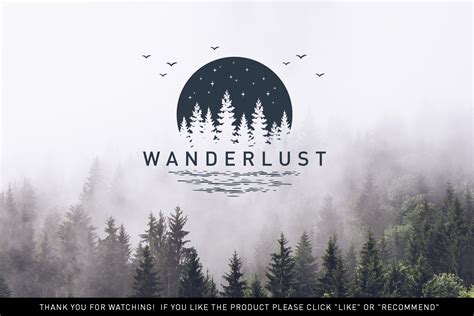 Wanderlust. 15 Double Exposure Logos on Yellow Images Creative Store