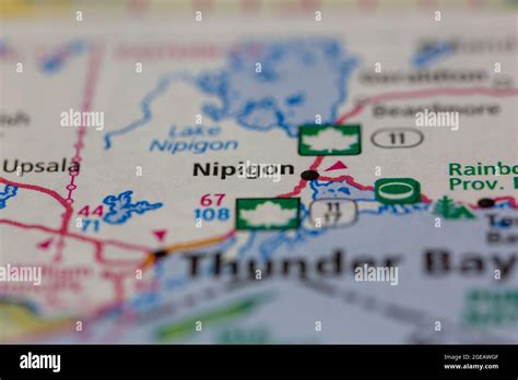 Nipigon ontario on a map hi-res stock photography and images - Alamy