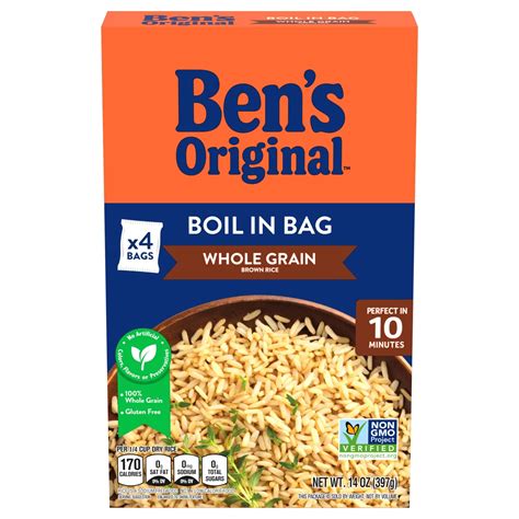 Ben's Original Boil-in-Bag Whole Grain Brown Rice - Shop Rice & grains at H-E-B