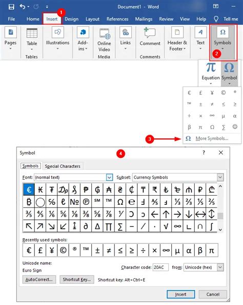 Ms Word Formatting Symbols Meanings