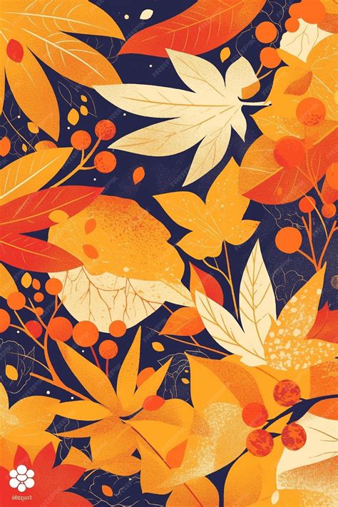 Premium Vector | Japanese maple leaf patterns with vibrant colors