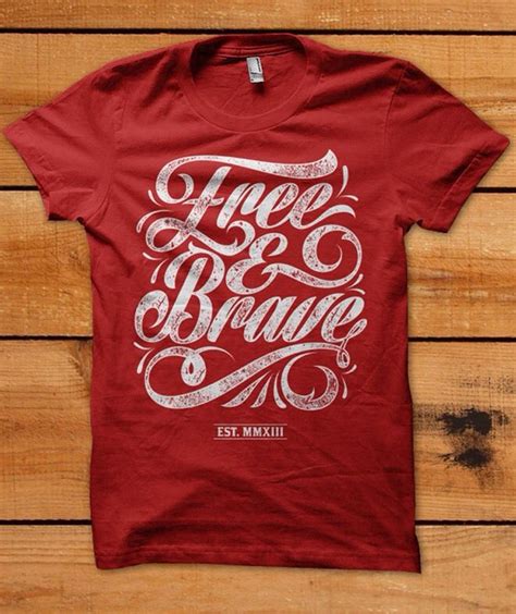 Free and brave | Tee shirt designs, Shirt design inspiration, Tshirt design inspiration