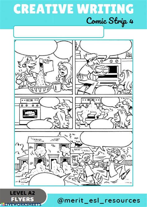 Comic Strip - Write a story: Creative writing exercise pdf | Creative writing exercises ...