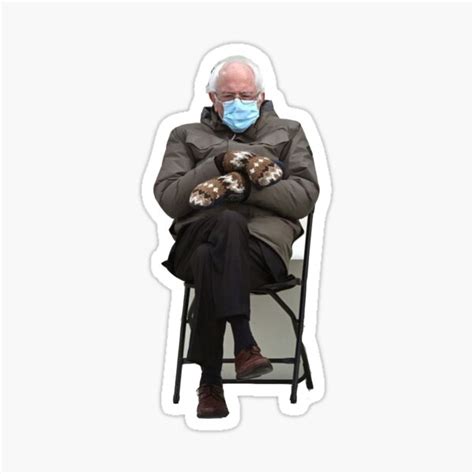 "Bernie Meme" Sticker by nbiagioni | Redbubble