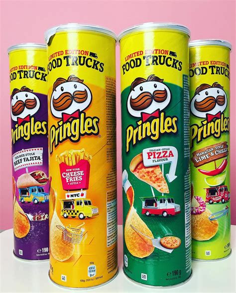 Pringles Food Truck Flavored Chips - U.K. | Pringle flavors, Weird food, Food drinks dessert