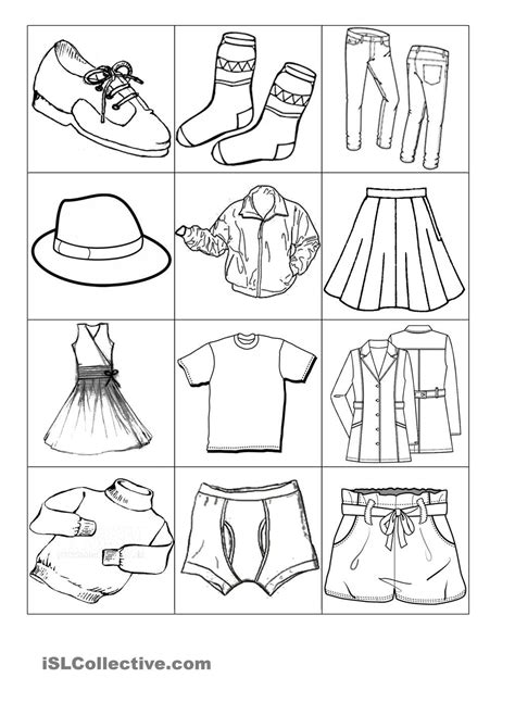 Clothes Activity For Kindergarten