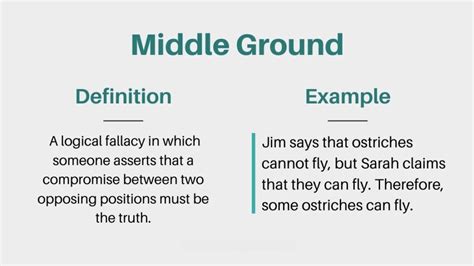 Middle Ground Fallacy: Definition and Examples