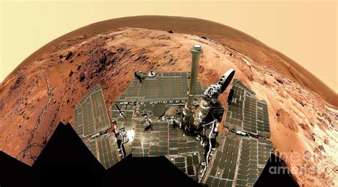 Spirit Rover On Mars Photograph by Nasa/science Photo Library - Fine ...