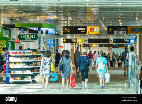 Interior of Ngurah Rai Airport, Ngurah Rai, Bali, Indonesia Stock Photo ...