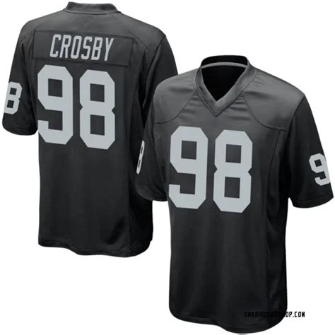 Men's Game Las Vegas Raiders NO.98 Maxx Crosby Team Color Jersey - Black