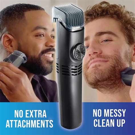 BELL + HOWELL Vacutrim Electric Razor - Handheld Aluminum Shaver with 20 Speeds, Cordless, Black ...