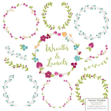 Wreaths and laurels are never far from a designers toolkit and a welcome addition to any design ...