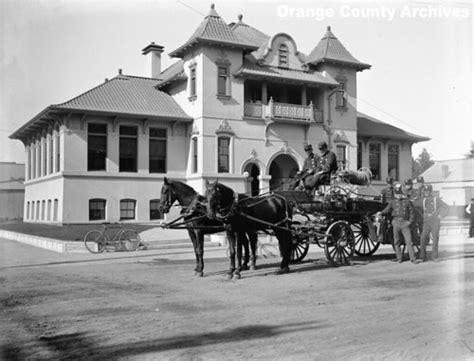 Santa Ana Fire Department in front of the Santa Ana Public… | Flickr