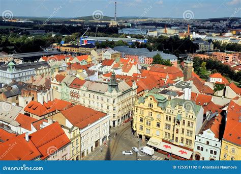 View Over the City of Pilsen, Czech Republic Editorial Photography ...