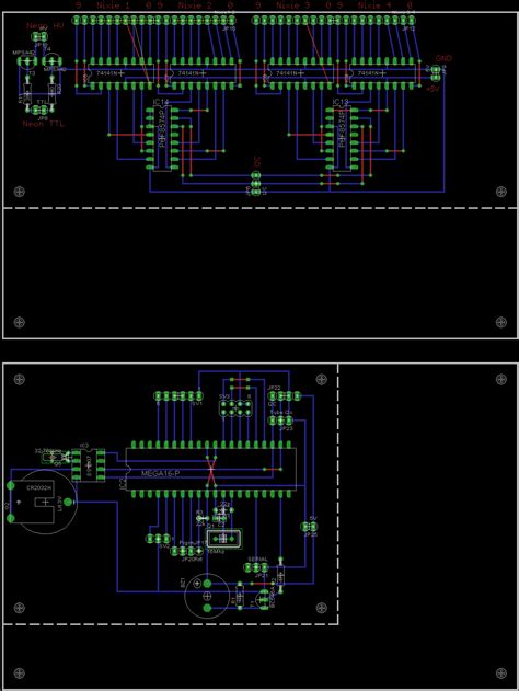 Updated nixie clock schematic – Ketturi electronics