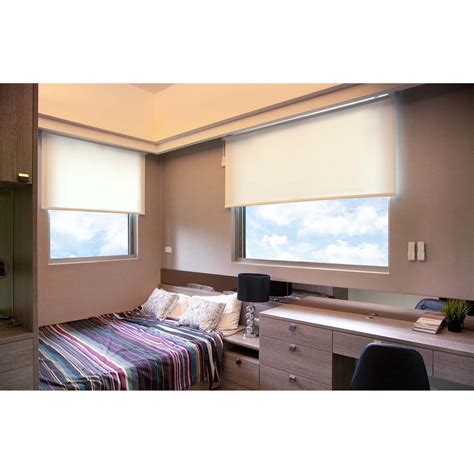 Cordless Roller Window Shades, Motorized-Remote, Roller Blinds ...