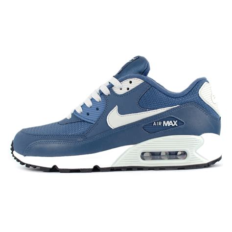 Nike Air Max 90 Essential Blue/Grey Slate/White Trainers - 537384-405