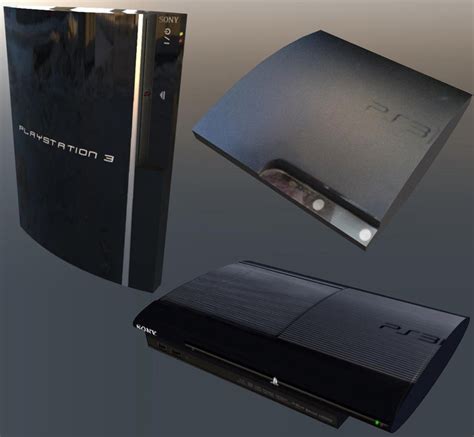 Ps3 fat slim superslim 3D model - TurboSquid 1355262