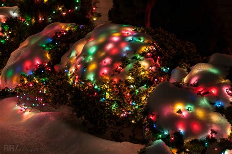 There's just something about snow covered Christmas lights. : r/pics