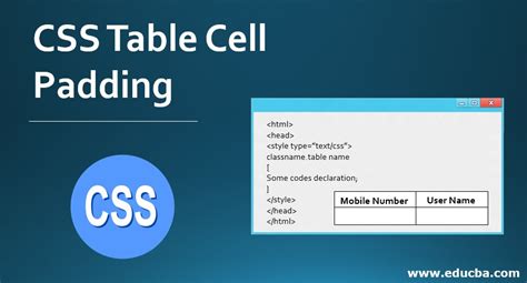 CSS Table Cell Padding | How does Table cell padding works in CSS?