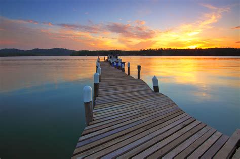 Free Images : beach, sea, coast, water, ocean, horizon, dock, sunrise, sunset, boat, sunlight ...