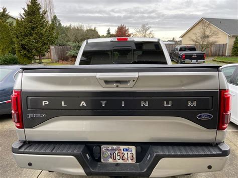 Ford F150 Platinum Tailgate Emblem