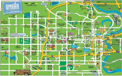 Maps of Omaha - Street Map - Pin Map | Omaha hotels, Map, Sightseeing