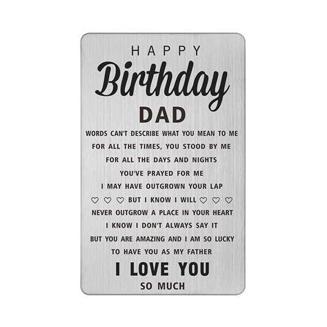 Degasken Happy Birthday Card for Dad - I Will Never Outgrow a Place in ...