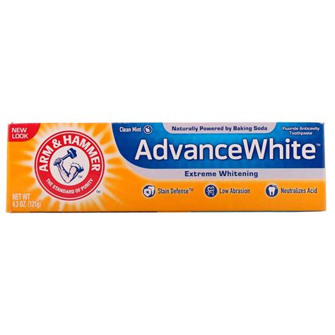 Arm & Hammer Advance White Baking Soda and Peroxide Tartar Control ...