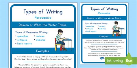 First Grade Writing - Persuasive poster examples for kids