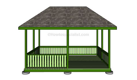 Square gazebo plans | HowToSpecialist - How to Build, Step by Step DIY Plans