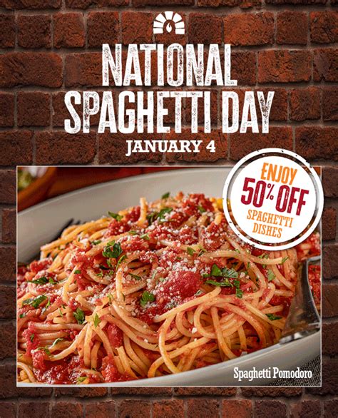 Dine In With Us & Get 50% Off Spaghetti Today! 🍝 - Bertucci's