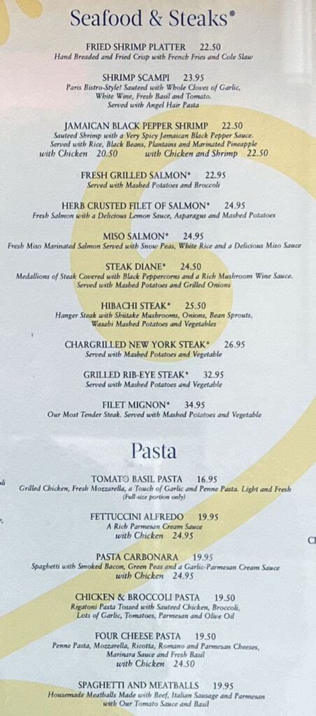 The Cheesecake Factory menu – SLC menu