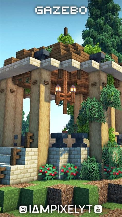 Minecraft Gazebo Design! 🌷: An immersive guide by IamPixel