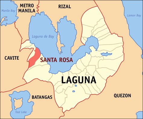 Sta Rosa Laguna Map