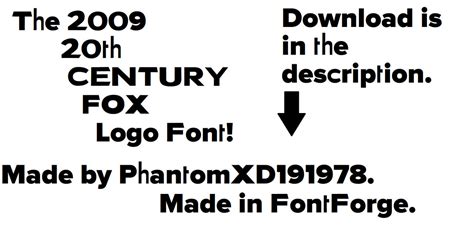 20th Century Fox 1981 Font