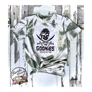 Goonies Movie Bleached Graphic Tee Shirt Women's Tshirt 80's Pirate ...