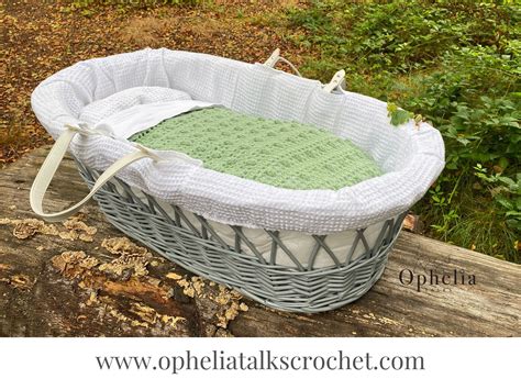 MOSES BASKET BABY BLANKET PATTERN | Ophelia Talks Crochet