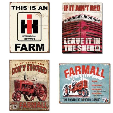 Vintage Farm Tin Sign Bundle (con imágenes) | Tractores antiguos, Tractor