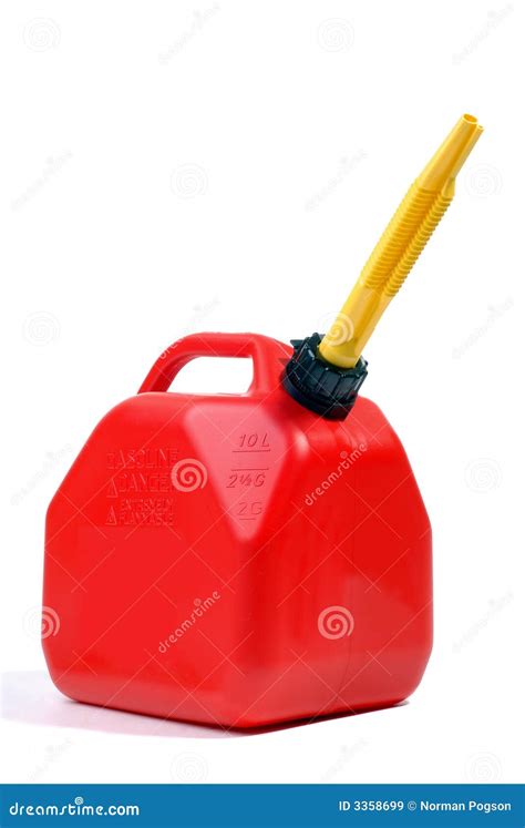 Red Gas Can stock image. Image of spout, pour, yellow - 3358699