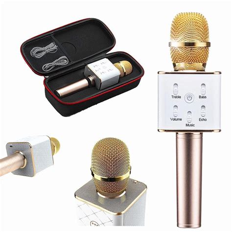 Mic Speaker Bluetooth Wireless KTV Portable Microphone Q7