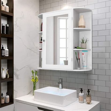 Tangkula-Bathroom-Cabinet-Mounted-Medicine | Bathroom mirror cabinet ...