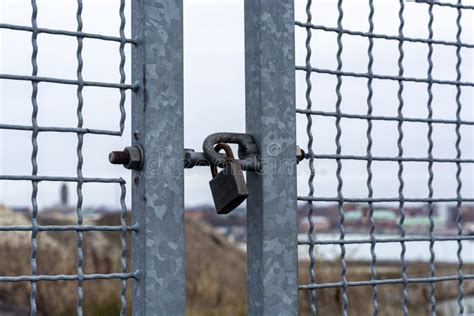 The Gates are Closed To the Castle. Netted Gate Stock Photo - Image of building, decorative ...