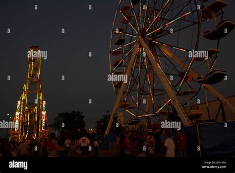 State Fair midway rides Stock Photo - Alamy