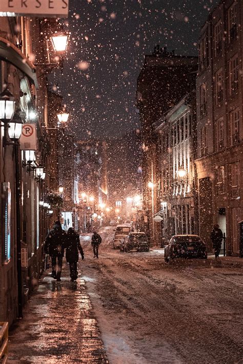 Winter Street Night