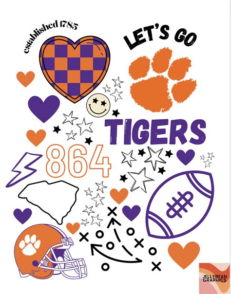 Clemson SVG and PNG Design - Etsy